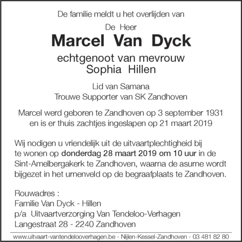 Marcel Van Dyck