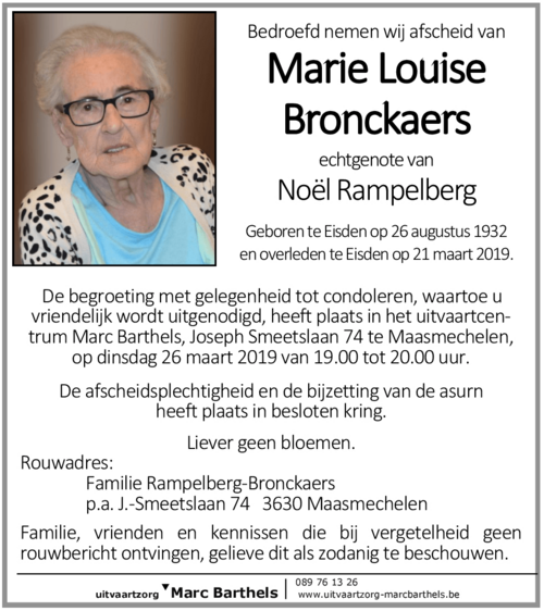Marie Louise Bronckaers