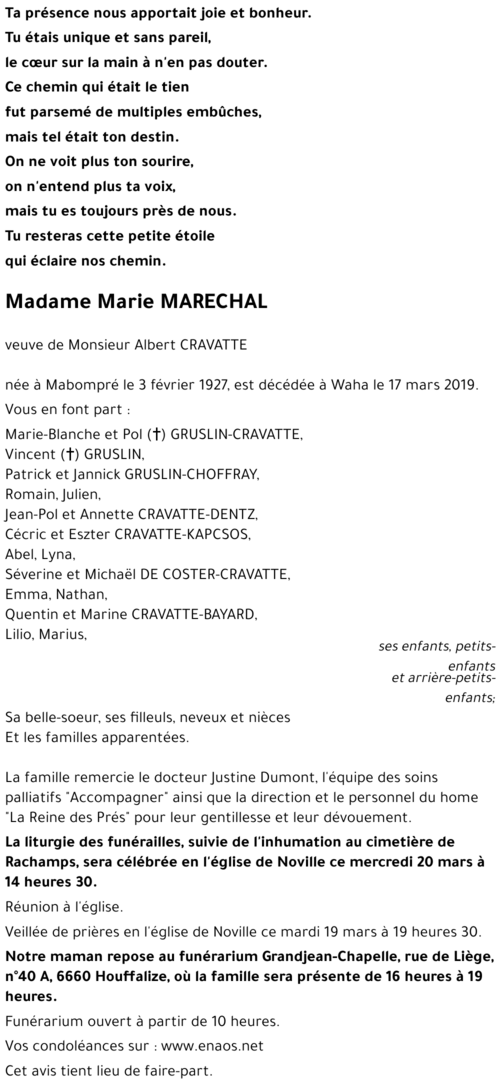 Marie MARECHAL