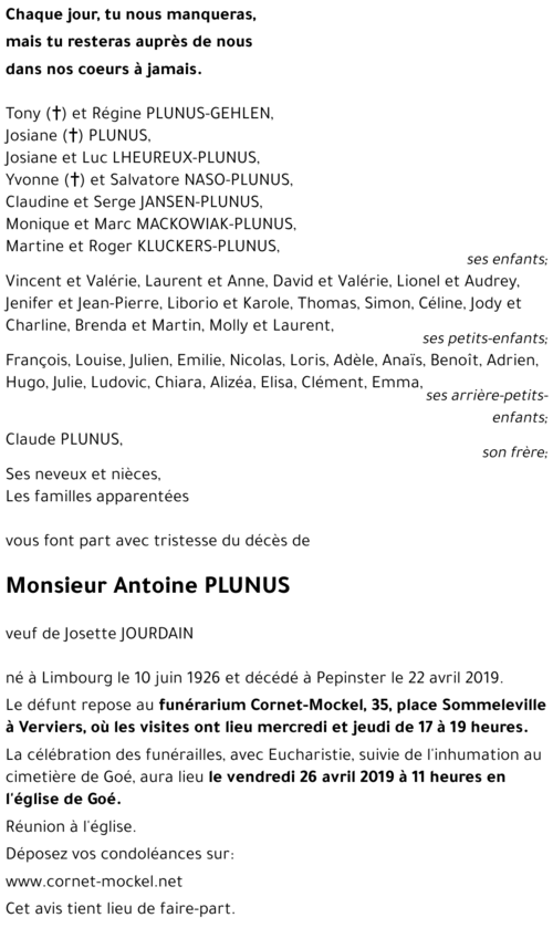 Antoine PLUNUS