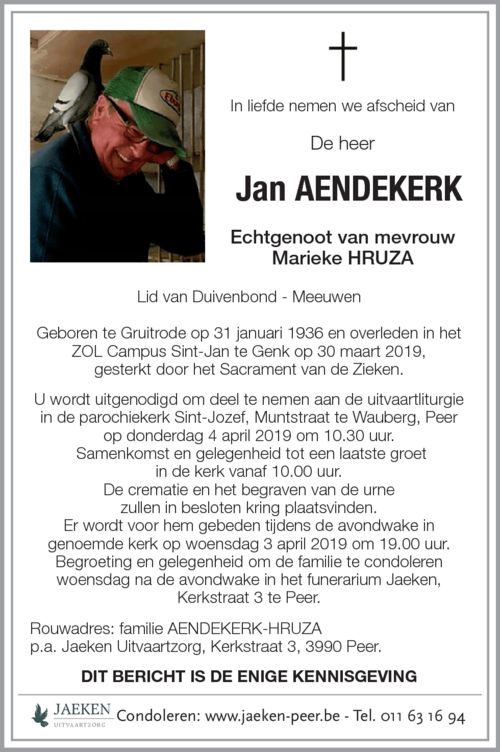 Jan AENDEKERK