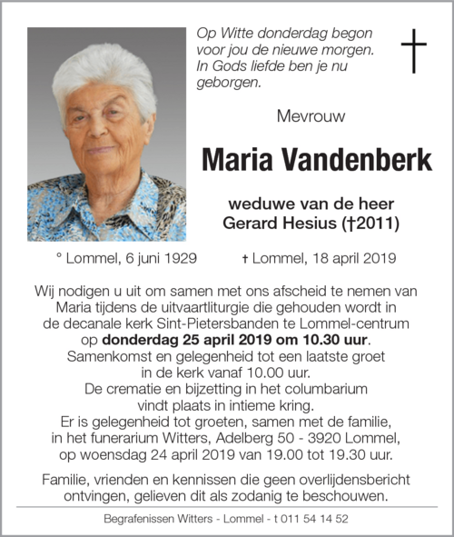 Maria Vandenberk
