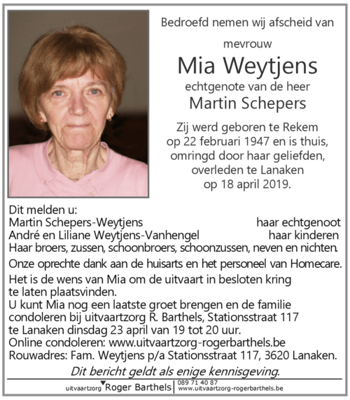Maria Weytjens