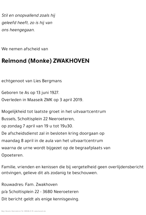 Reimond Zwakhoven