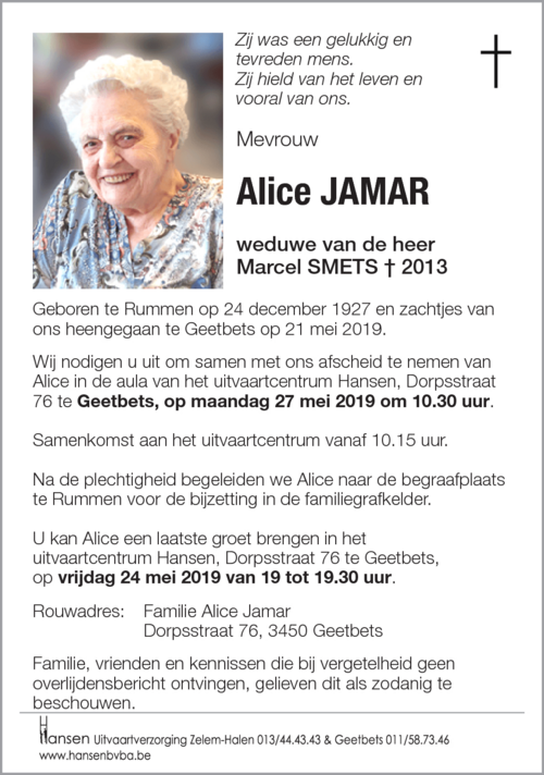 Alice JAMAR