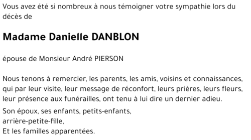 Danielle DANBLON