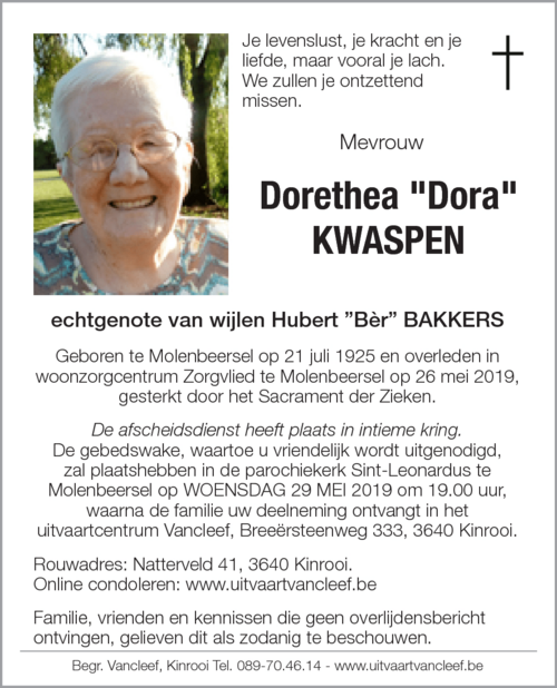 Dorothea Kwaspen