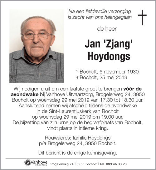 Jan Hoydongs