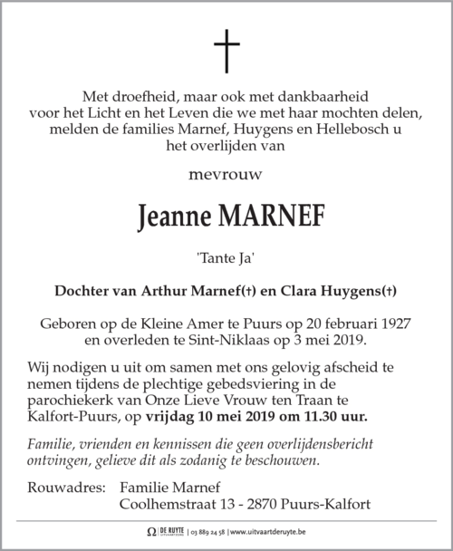 Jeanne Marnef