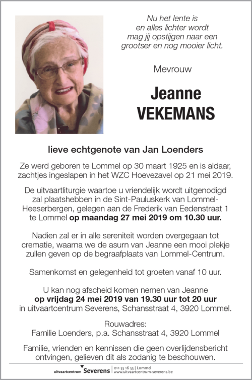 Jeanne Vekemans