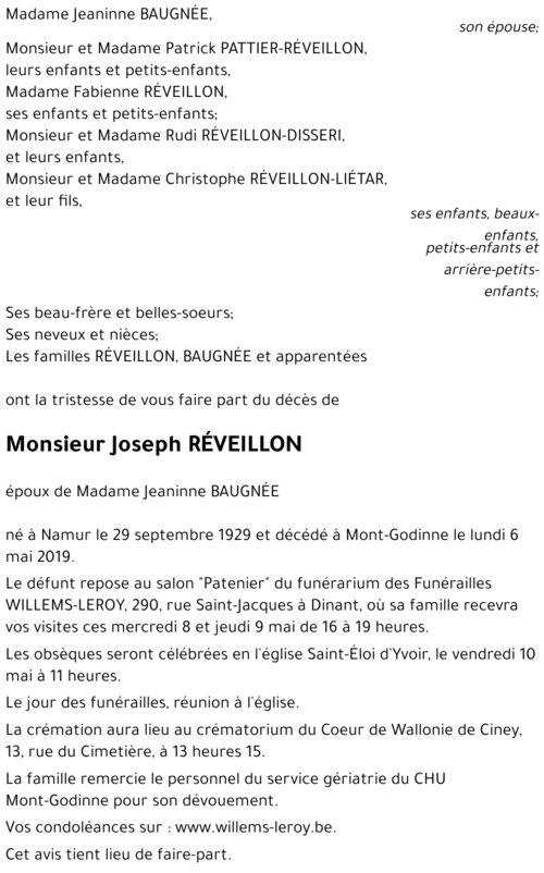 Joseph RÉVEILLON