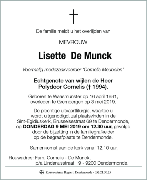 Lisette De Munck