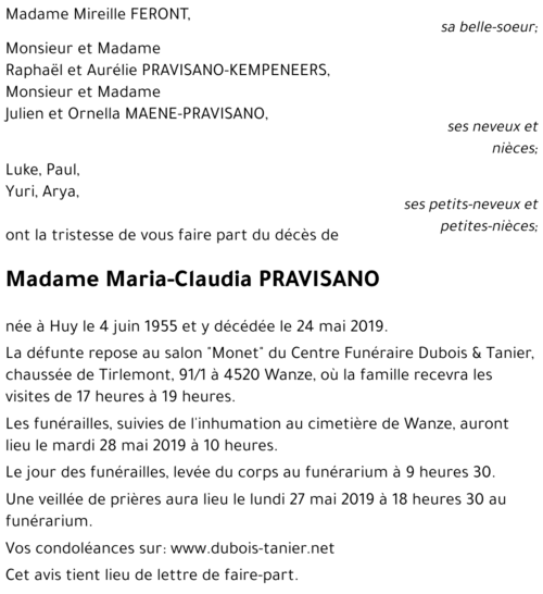 Maria-Claudia PRAVISANO