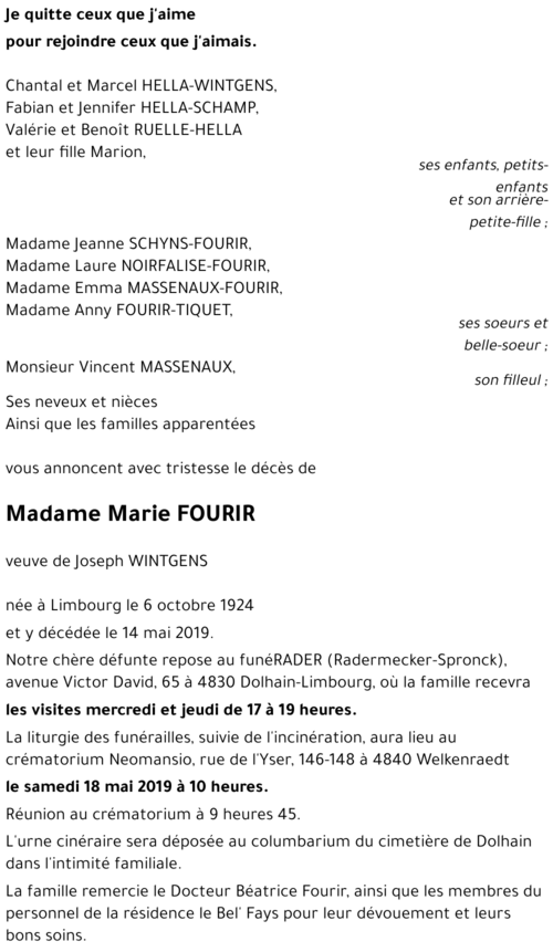 Marie FOURIR