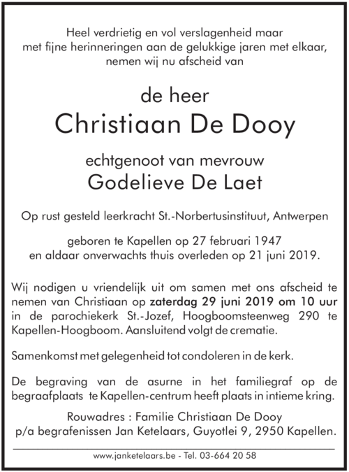 Christiaan De Dooy