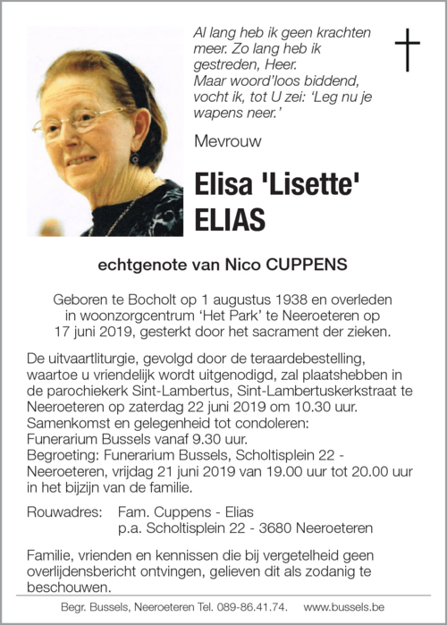 Elisa 'Lisette' ELIAS