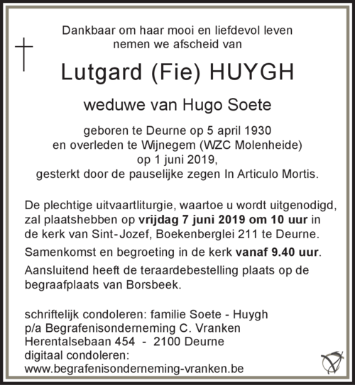 Lutgard Huygh