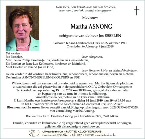 Martha ASNONG