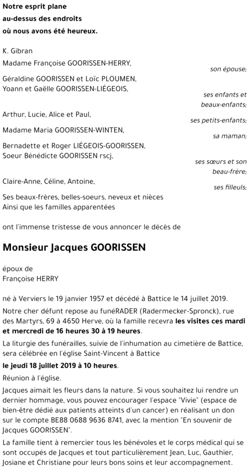 Jacques GOORISSEN