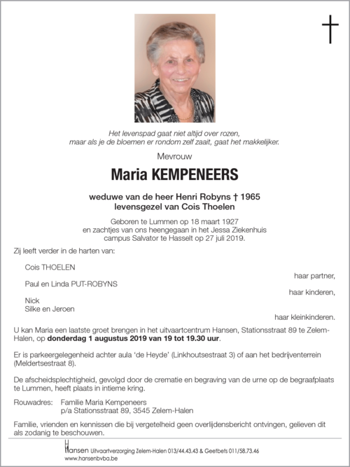 Maria KEMPENEERS