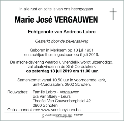 Marie José Vergauwen