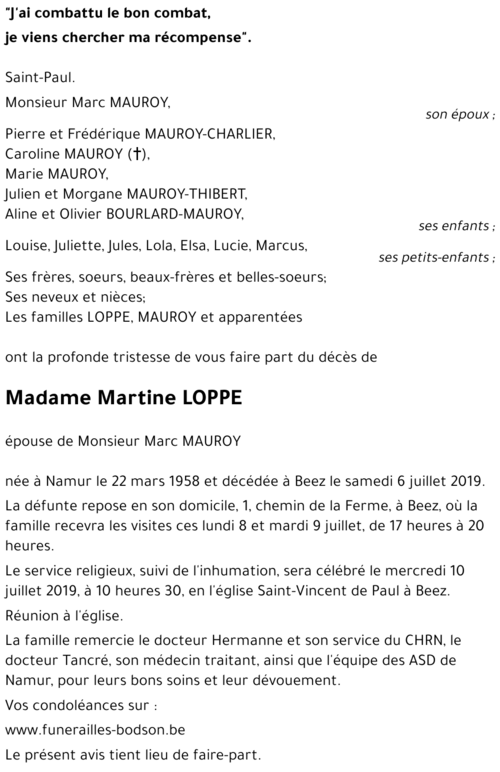 Martine LOPPE
