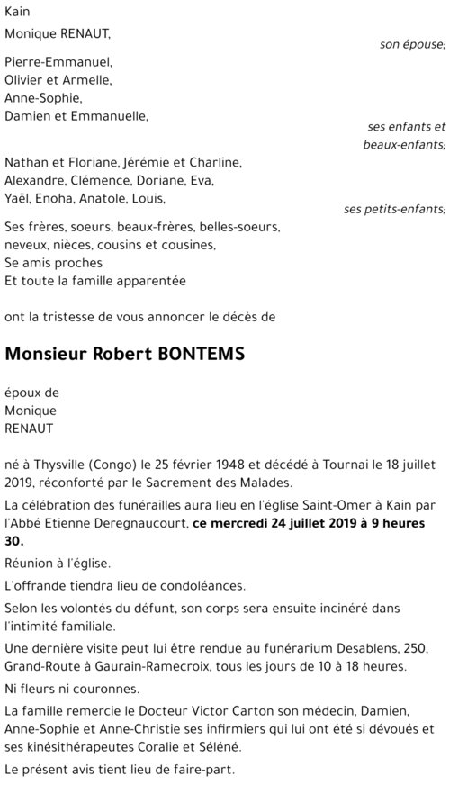 Robert BONTEMS