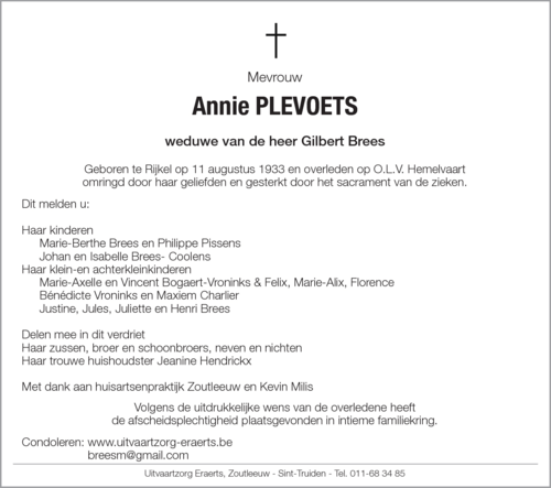 Annie Plevoets