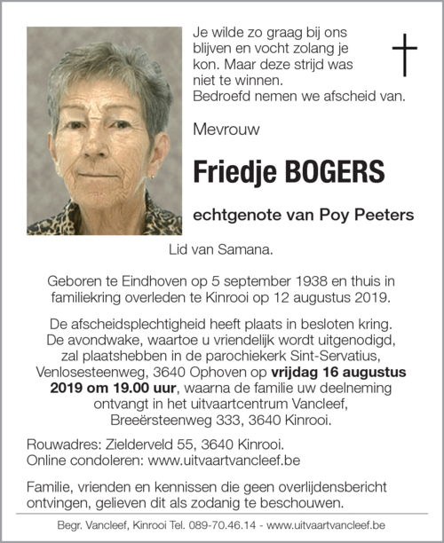 Friedje Bogers