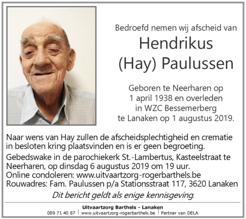 Hendrikus Paulussen