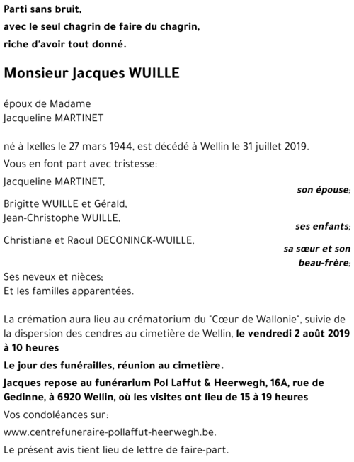 Jacques WUILLE