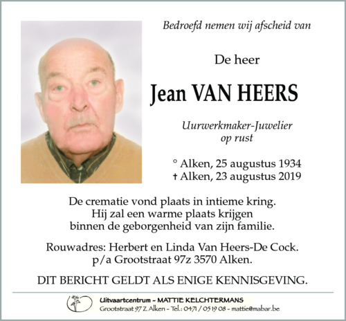 Jean VAN HEERS