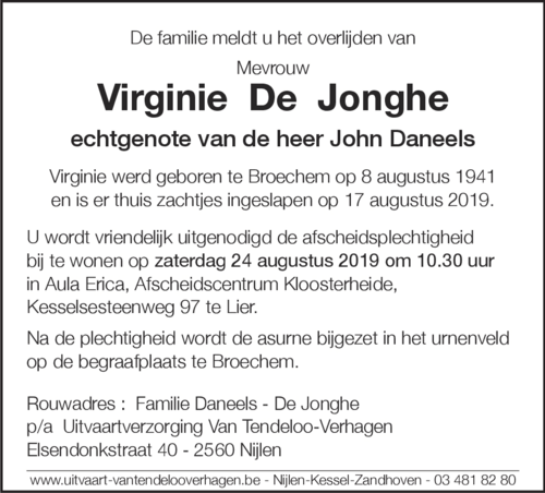 Virginia De Jonghe