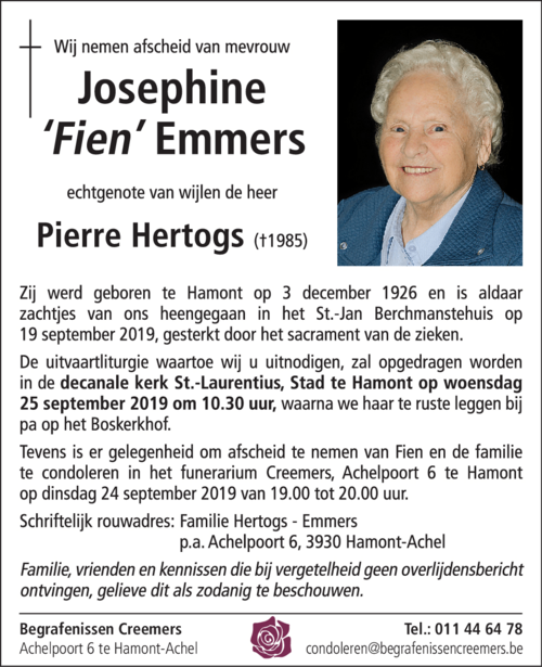 Josephine Emmers