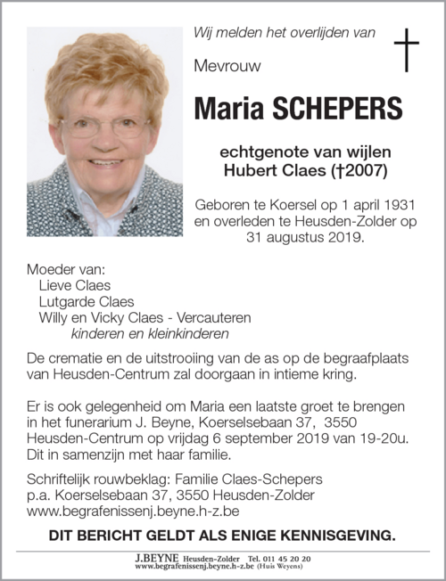 Maria Schepers