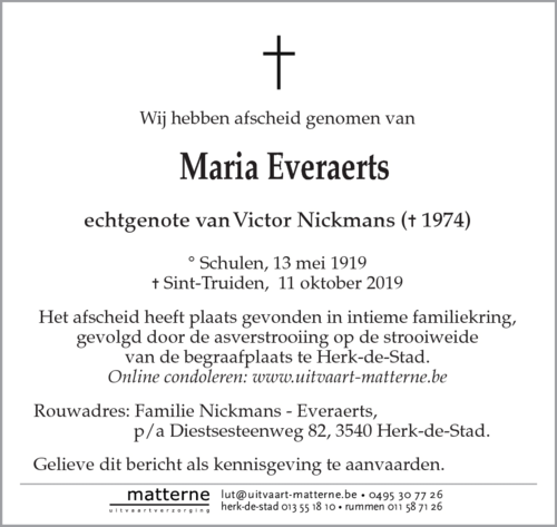 Maria Everaerts