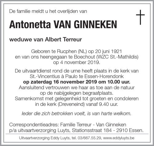 Antonetta Van Ginneken