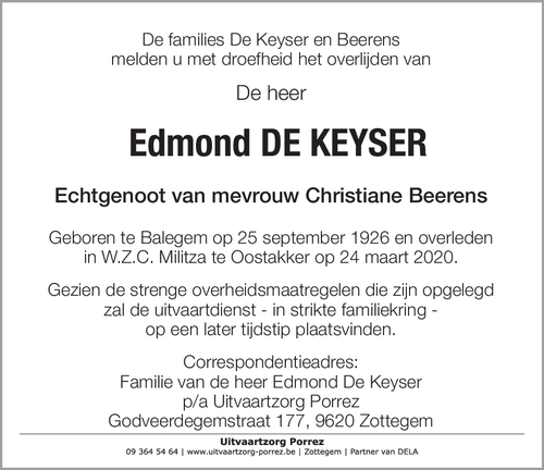 Edmond De Keyser