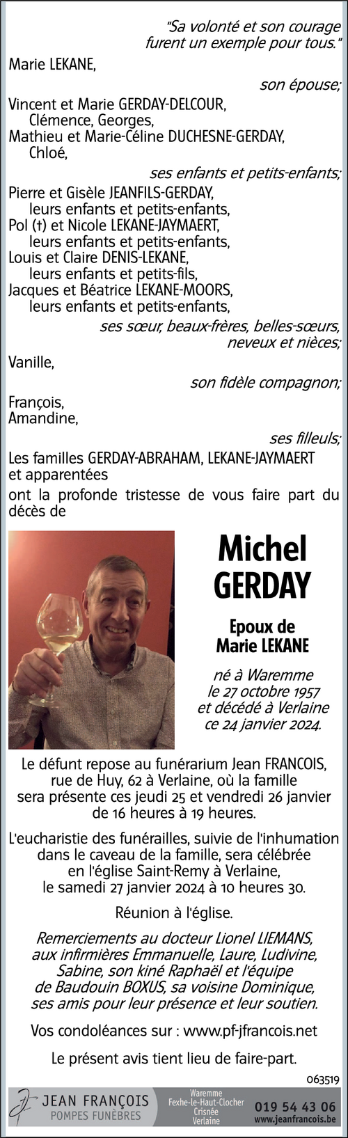 Michel GERDAY