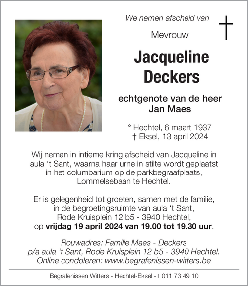Jacqueline Deckers
