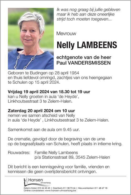 Nelly LAMBEENS