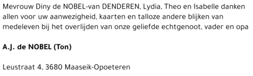 A.J. de Nobel (Ton)