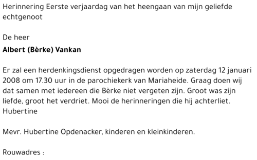 Albert (Bèrke) Vankan