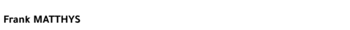 Frank Matthys