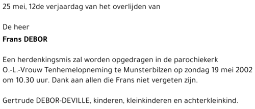 Frans DEBOR