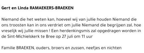 Gert en Linda Ramaekers-Braeken