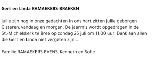 Gert en Linda Ramaekers-Braeken