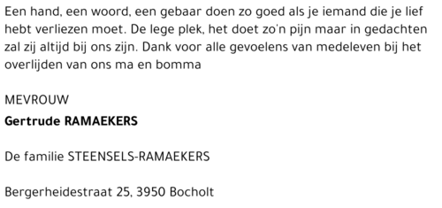 Gertrude Ramaekers