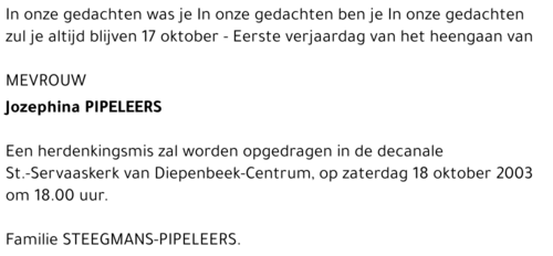 Jozephina Pipeleers