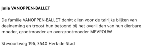 Julia Vanoppen-Ballet